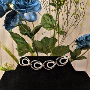 CZ Oval Link Bracelet